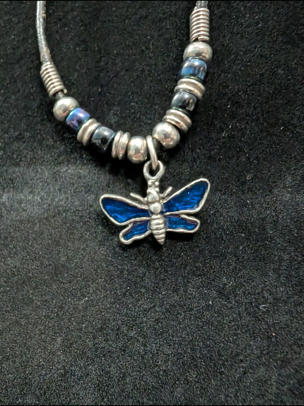 Blue Dragonfly Charm Bracelet - Women's Jewelry